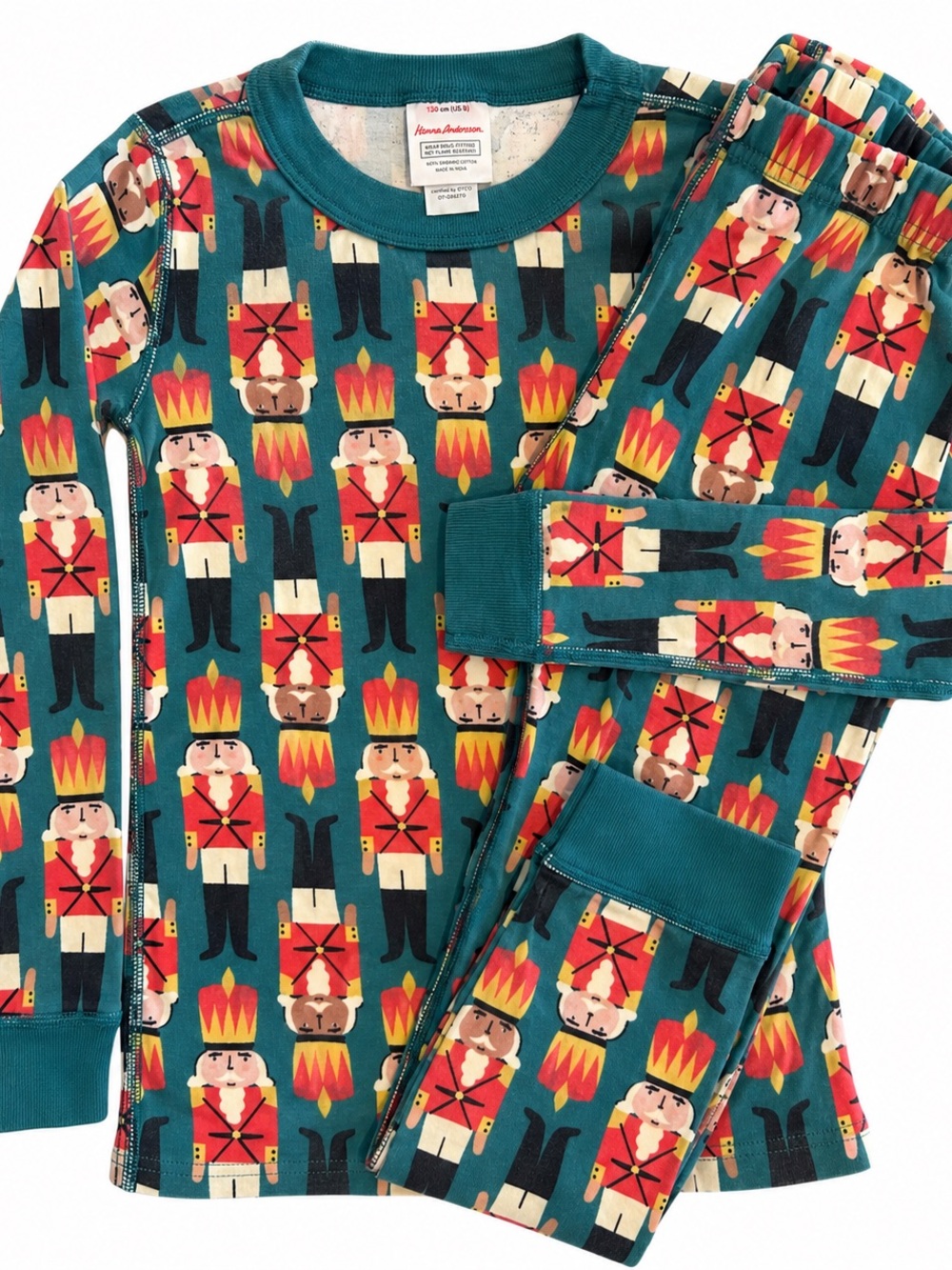 Hanna Andersson Nutcracker Christmas Pajamas Set Size 8 Holiday PJs